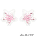 Pink Gem Star PVC Shaker Applique