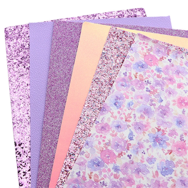 Purple Floral Sheet Pack (6 sheets)