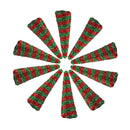 5" Red and Green Unicorn Horn