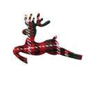 Plaid Reindeer Applique - Pack of 5
