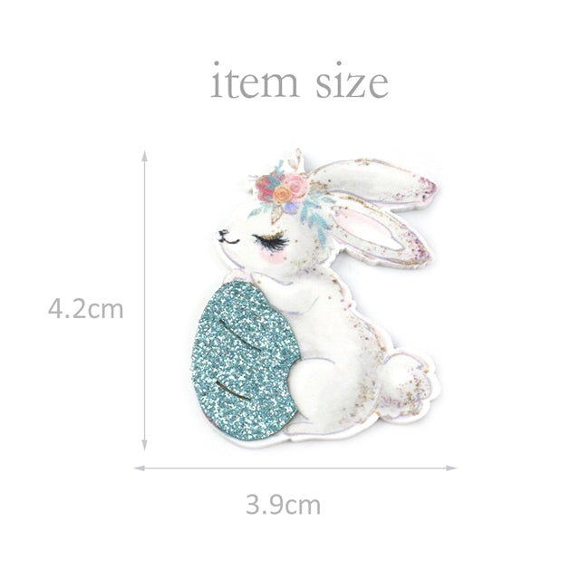 Easter Bunny Glitter Accent Planar Resin - Pack of 5