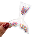 PVC Mermaid Tail Shaker Pendant
