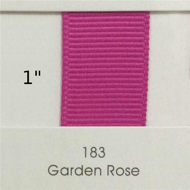 1" Solid Garden Rose Ribbon