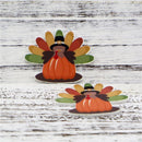 Turkey in a Pumpkin Planar Resin - Pack of 5