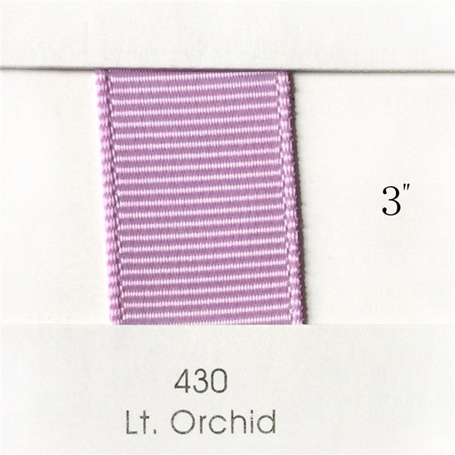 3" Solid Light Orchid Ribbon