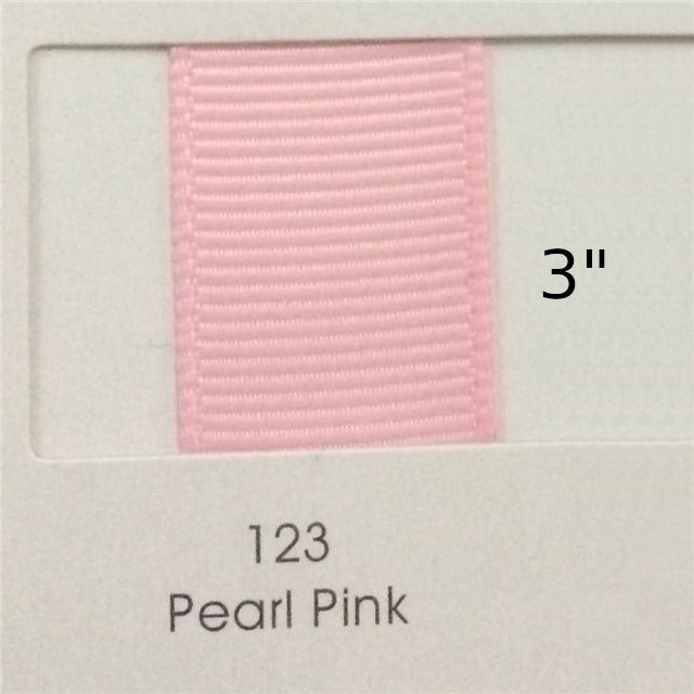 3" Solid Pearl Pink Ribbon