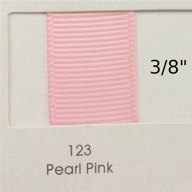 3/8” Solid Pearl Pink Ribbon
