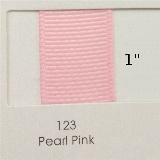 1" Solid Pearl Pink Ribbon
