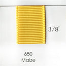 3/8” Solid Maize Ribbon