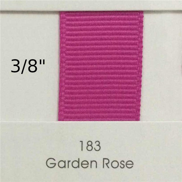 3/8” Solid Garden Rose Ribbon