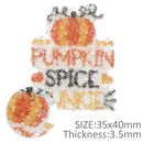 Pumpkin Spice Junkie Diamond Planar Resin - Pack of 5