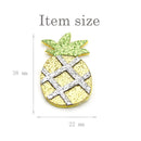 Glitter Pineapple Felt Applique - Pack of 5