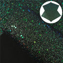 Blue and Green Multicolor Fine Glitter Sheet