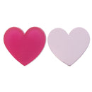 Frosted Heart Planar Resin - Pack of 5