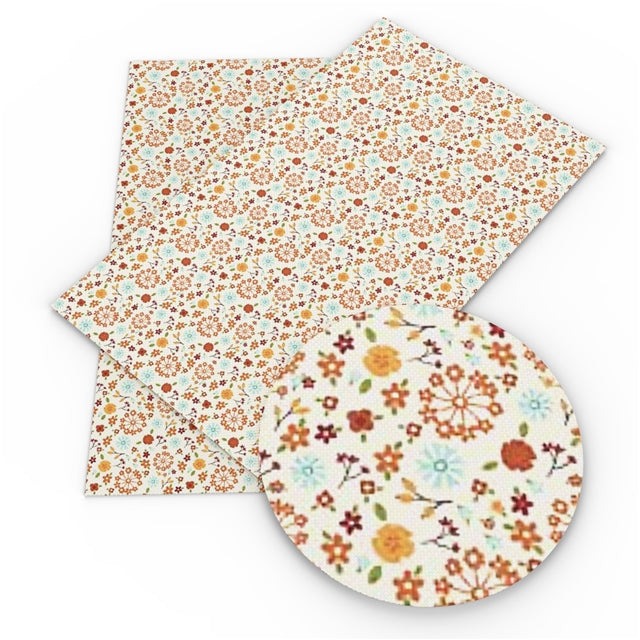 Floral Wishes Faux Leather Sheet