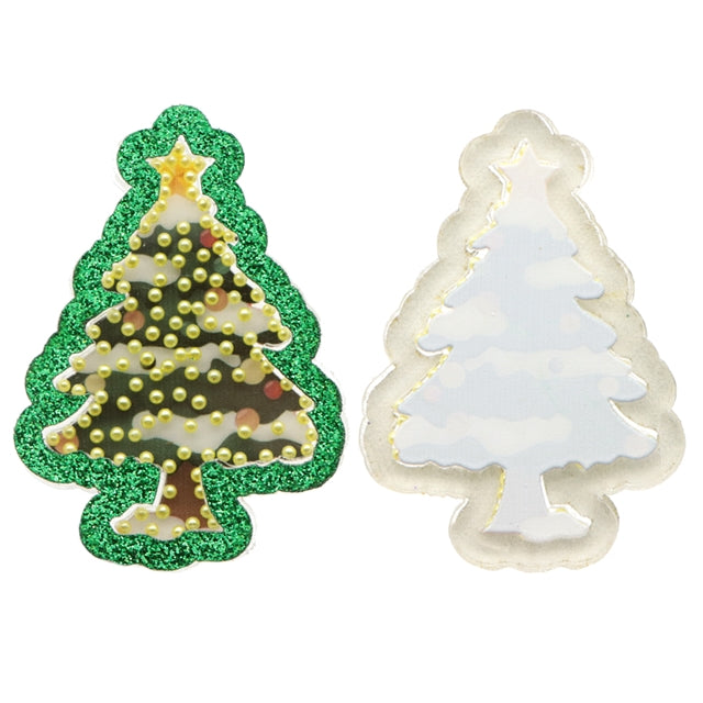 Christmas Tree Pearl Shaker Resin