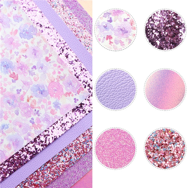 Purple Floral Sheet Pack (6 sheets)