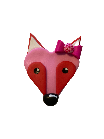 Pink and Red Fox Clay