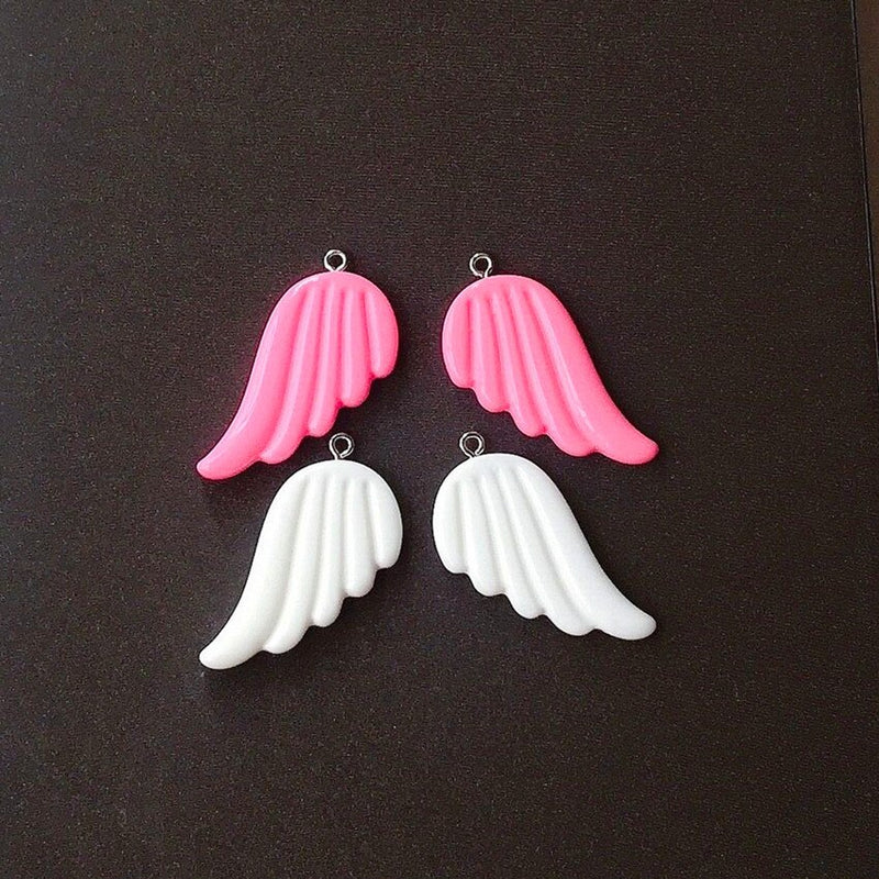 Solid Wings Resin Charms (1 pair)