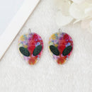 Red Trinity Alien Acrylic Charm