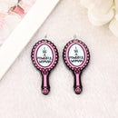 Powerful Woman Mirror Acrylic Charm