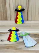 Rainbow UFO Acrylic Charm