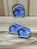 Skeleton Hands Cat Acrylic Charm