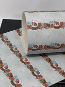 Snow Globe Faux Leather Sheet