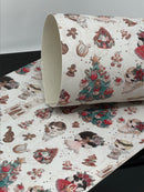 Christmas Angel Faux Leather Sheet