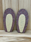Multicolor Glitter Rabbit Ears - 1 Pair