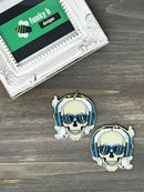 Headphones Skull Acrylic Charm
