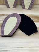 Multicolor Glitter Rabbit Ears - 1 Pair