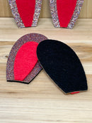 Multicolor Glitter Rabbit Ears - 1 Pair
