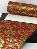 Red Lace and Green Glitter Sheet