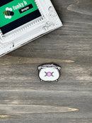 Pink and White Cauldron Acrylic Charm