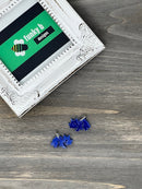 Blue Triceratops Acrylic Charm