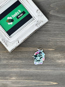 Floral La Catrina Acrylic Charm