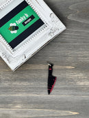 Black Bloody Chef's Knife Acrylic Charm