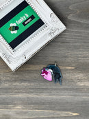 Raven Heart Acrylic Charm