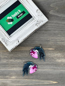 Raven Heart Acrylic Charm