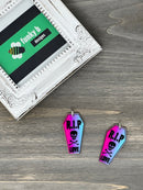 RIP Love Gradient Coffin Acrylic Charm