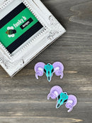 Ram Skull Acrylic Charm