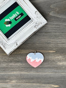 Iced Heart Acrylic Charm