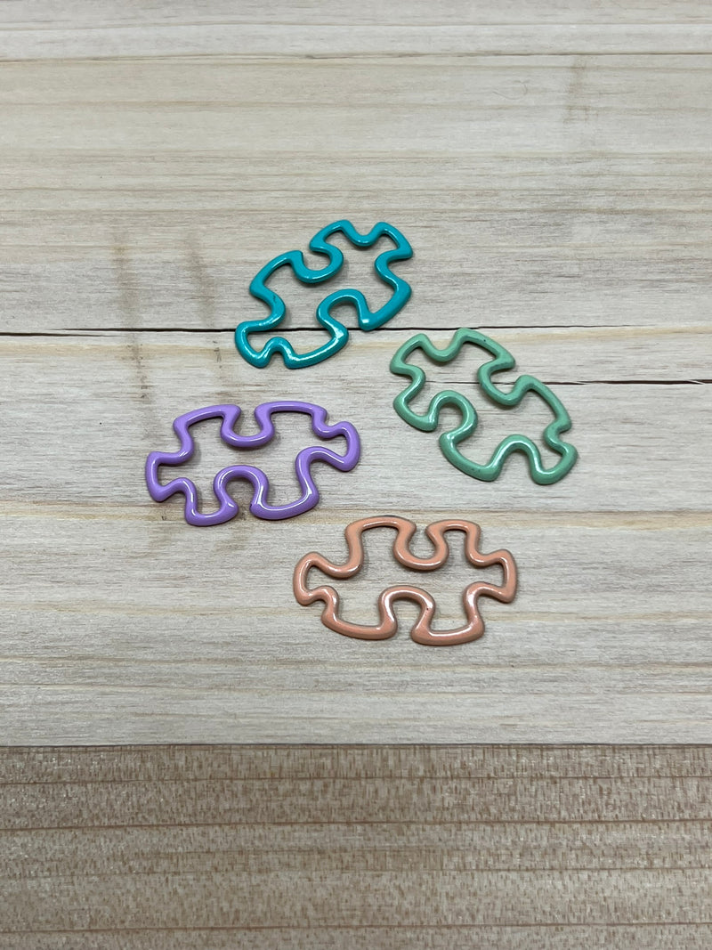 Pastel Puzzle Piece Connector Set