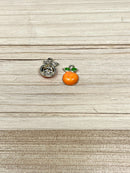 Orange Enamel Charm