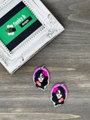 Pink and Orange La Catrina Acrylic Charm