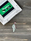 Skeleton Hand Candy Cane Acrylic Charm