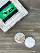 Umbrella Bunnies Acrylic Charm