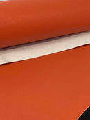 Solid Orange Faux Leather Sheet