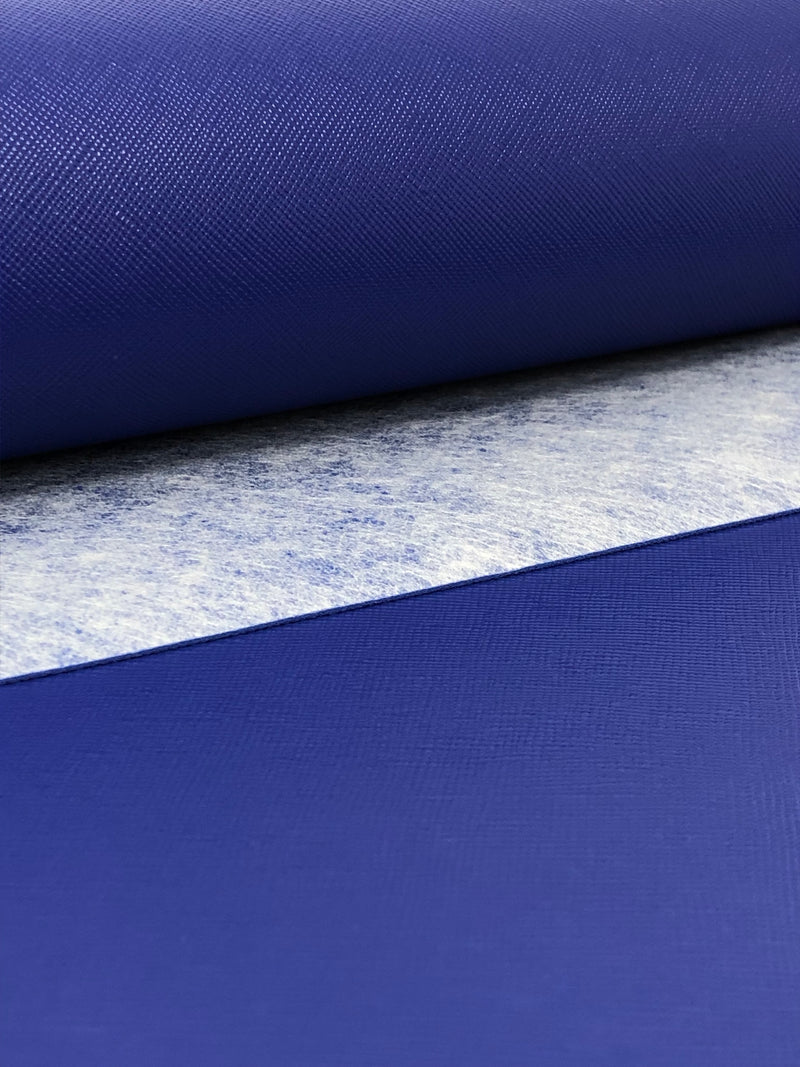 Solid Dark Blue Faux Leather Sheet